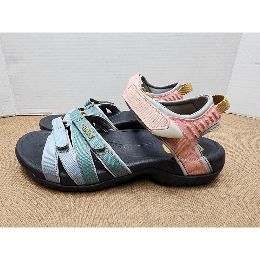 Teva Tirra Women Sport Sandals Light earth Pink Blue Sz. 6